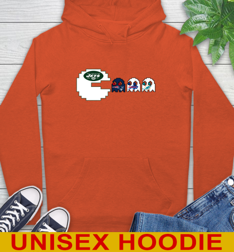 New York Jets NFL Football Pac Man Champion Hoodie 5