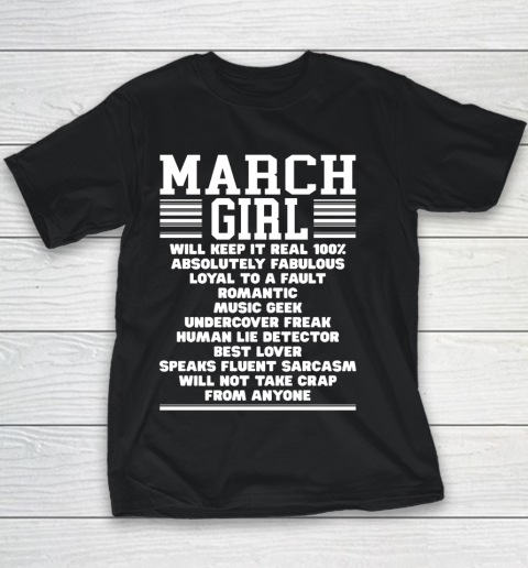 Womens Gifts A Queen Was Born On March 1st Birthday T-Shirt