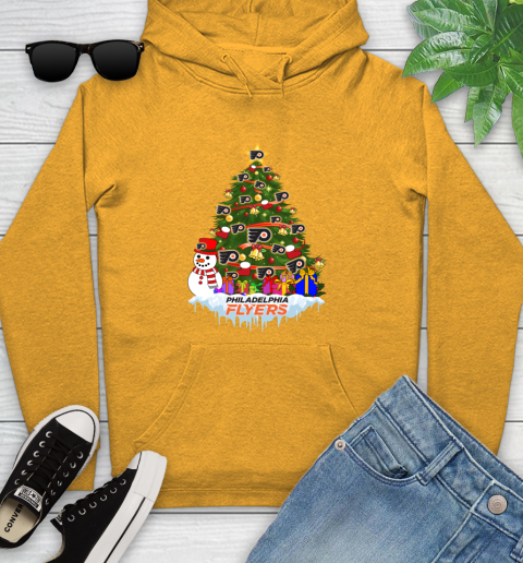 Philadelphia Flyers Merry Christmas NHL Hockey Sports Youth Hoodie 3