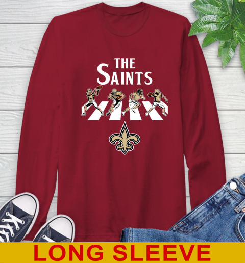 NFL Football New Orleans Saints The Beatles Rock Band Shirt Long Sleeve T-Shirt 9