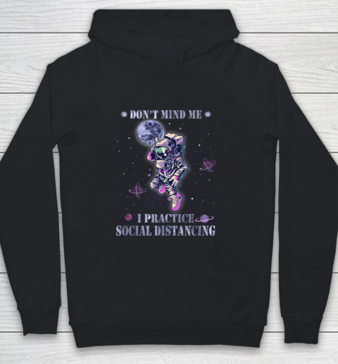 BASKETBALL Dont Mind Me I Practice Social Distancing Youth Hoodie