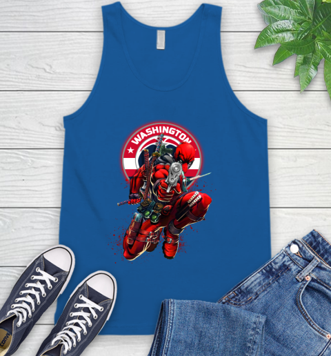 NBA Deadpool Marvel Comics Sports Basketball Washington Wizards Tank Top 5