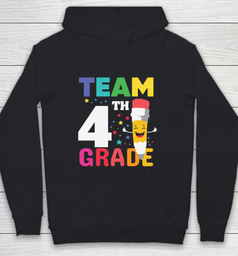 Back To School Shirt Team 4th grade Youth Hoodie