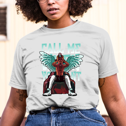 Air Jordan 5 Island Green Matching Sneaker Shirt Call Me When You Want White And Island Green Sneaker Black Tshirt