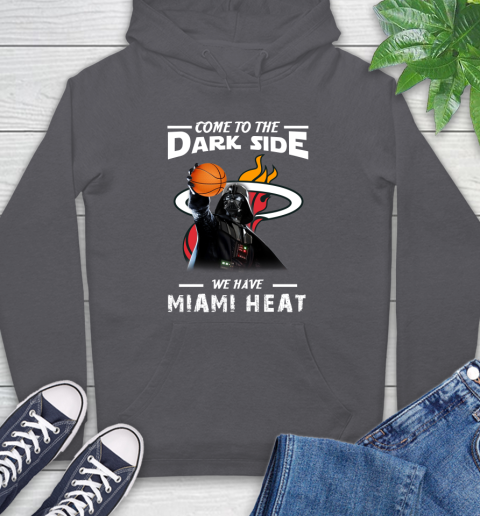 NBA Come To The Dark Side We Have Miami Heat Star Wars Darth Vader Basketball Hoodie 7