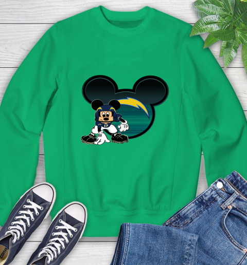 NFL Los Angeles Chargers Mickey Mouse Disney Football T Shirt Sweatshirt 6