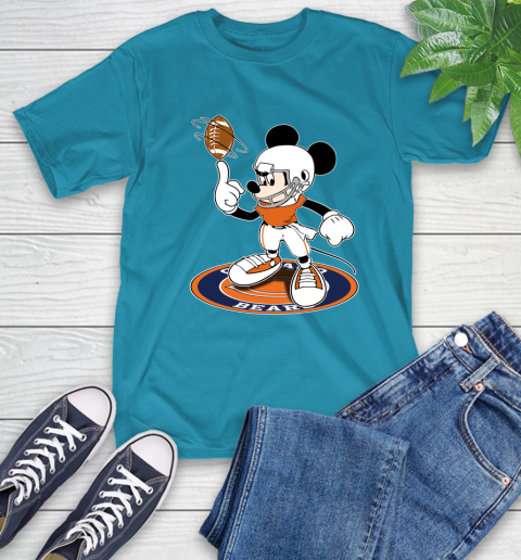 NFL Football Chicago Bears Cheerful Mickey Disney Shirt T-Shirt 9