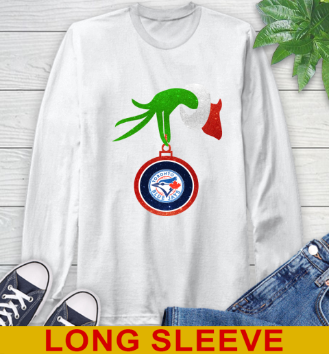 Toronto Blue Jays Grinch Merry Christmas MLB Baseball Long Sleeve T-Shirt