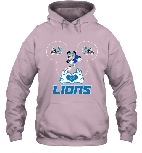 I Love The Lions Mickey Mouse Detroit Lions Hoodie 