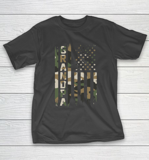 Veteran Shirt Grandpa American Flag T-Shirt