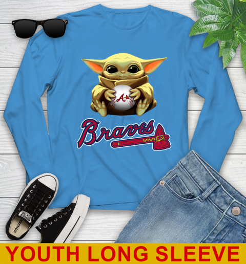 MLB Baseball Atlanta Braves Star Wars Baby Yoda Shirt 129