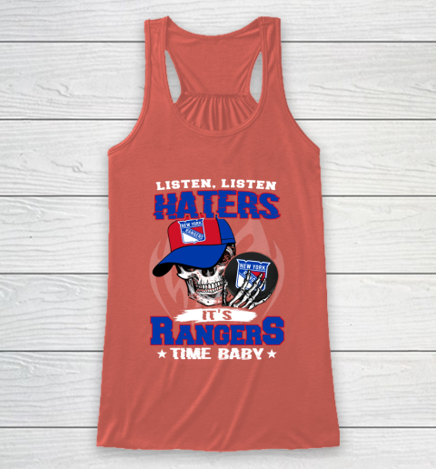 Listen Haters It is RANGERS Time Baby NHL Racerback Tank 3
