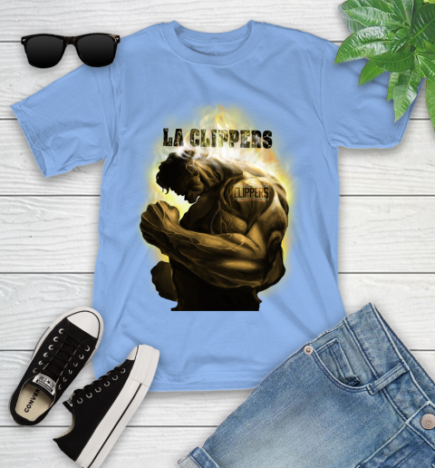 LA Clippers NBA Basketball Hulk Marvel Avengers Sports Youth T-Shirt 15