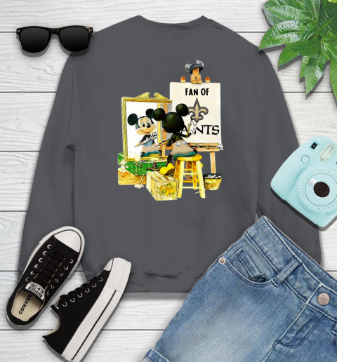 NFL Football New Orleans Saints Mickey Drawing Shirt 30