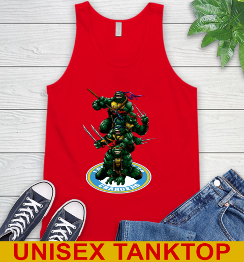 NFL Football Los Angeles Chargers Teenage Mutant Ninja Turtles Shirt Tank Top 6