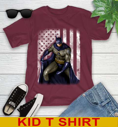 Colorado Rockies MLB Baseball Batman DC American Flag Shirt Youth T Shirt Tee For Sports