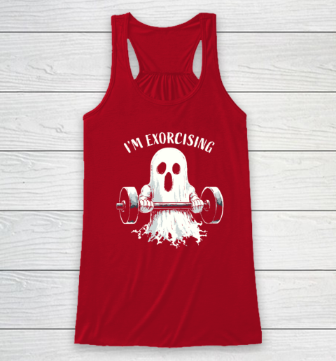 I'm Exorcising Funny Ghost Halloween Racerback Tank 3