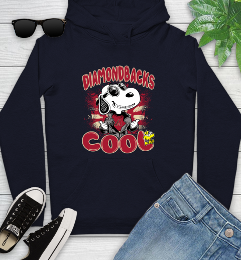 MLB Baseball Arizona Diamondbacks Cool Snoopy Shirt Youth Hoodie 3