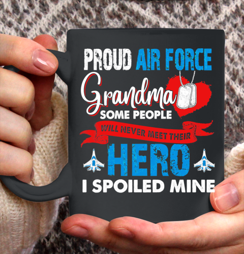 Veteran Shirt Proud Air Force Grandma Ceramic Mug 11oz