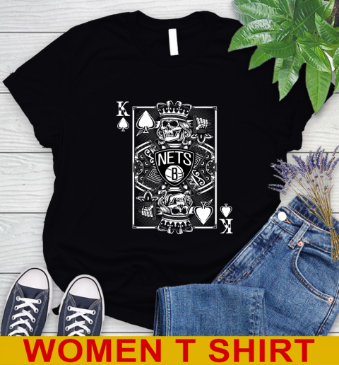 Brooklyn Nets NBA Basketball The King Of Spades Death Cards Shirt Women's T-Shirt