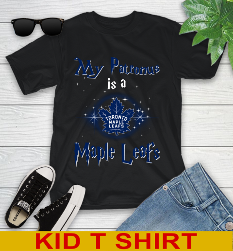 NHL Hockey Harry Potter My Patronus Is A Toronto Maple Leafs Youth T-Shirt