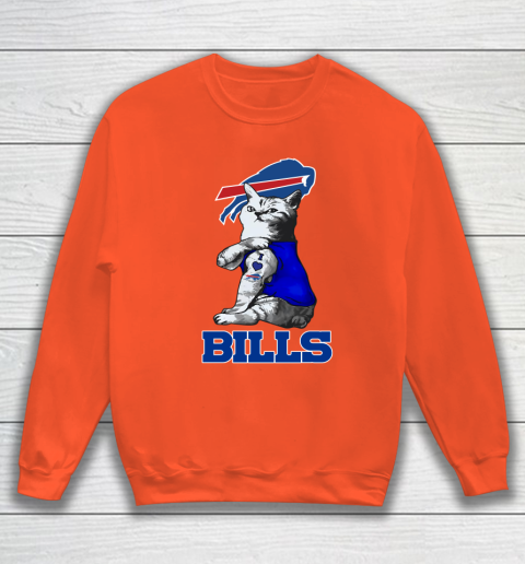NFL Football My Cat Loves Buffalo Bills Sweatshirt 3