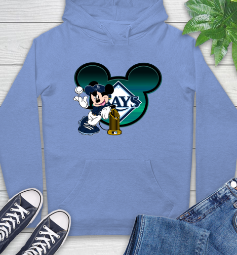 MLB Tampa Bay Rays The Commissioner's Trophy Mickey Mouse Disney Hoodie 11