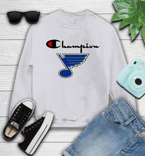 NHL Hockey St.Louis Blues Champion Shirt Youth Sweatshirt 2