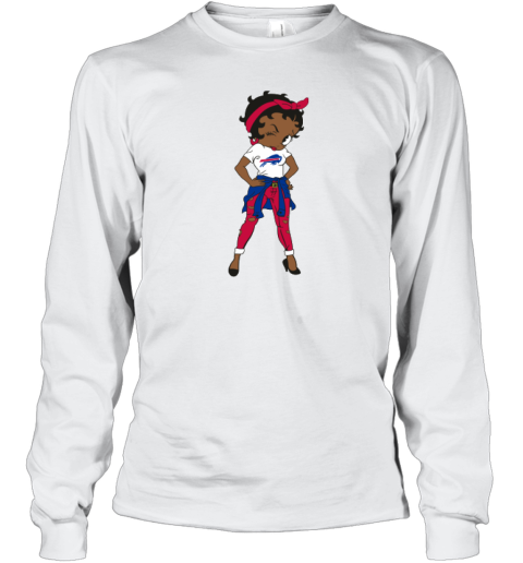 Buffalo Bills Betty Boop Girl Long Sleeve T-Shirt