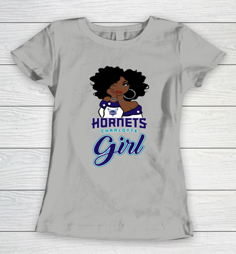 Charlotte Hornets Girl NBA Women's T-Shirt 11