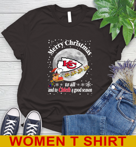 Kansas City Chiefs Merry Christmas To All And To Chiefs A Good Season NFL Football Sports Women's T-Shirt 9