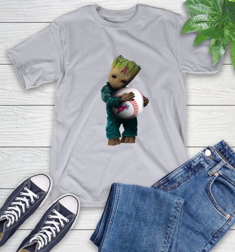 MLB Groot Guardians Of The Galaxy Baseball Sports Los Angeles Angels T-Shirt 6