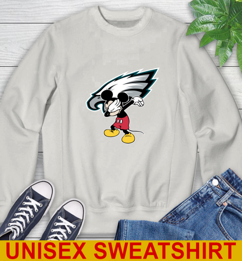 Philadelphia Eagles NFL Football Dabbing Mickey Disney Sports Sweatshirt 12