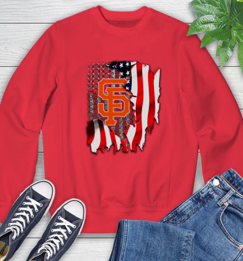 San Francisco Giants MLB Baseball American Flag Sweatshirt 10