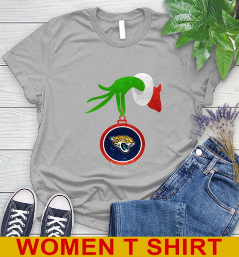 Jacksonville Jaguars Grinch Merry Christmas NFL Football Women's T-Shirt 5