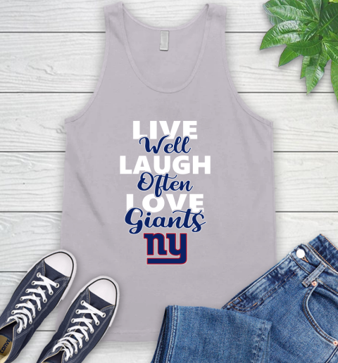 NFL Football New York Giants Live Well Laugh Often Love Shirt Tank Top 3