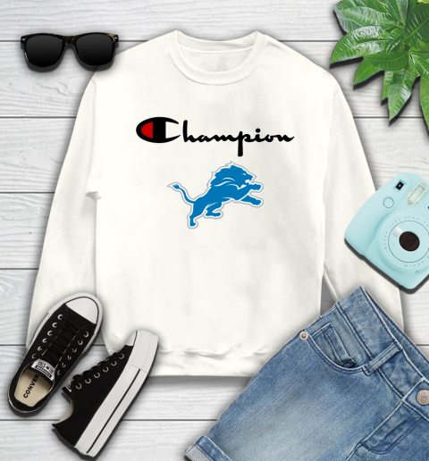 NFL Football Detroit Lions Champion Shirt Youth Sweatshirt