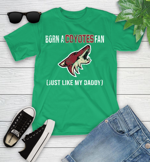 NHL Arizona Coyotes Hockey Loyal Fan Just Like My Daddy Shirt Youth T-Shirt 7