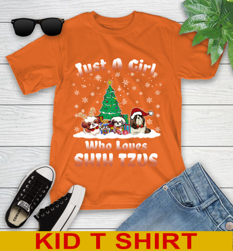 Christmas Just a girl who love shih tzus dog pet lover 104