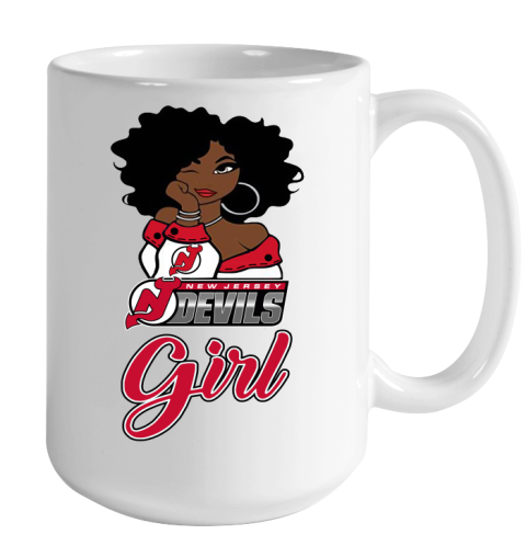 New Jersey Devils Girl NHL Color Changing Mug 15oz 2