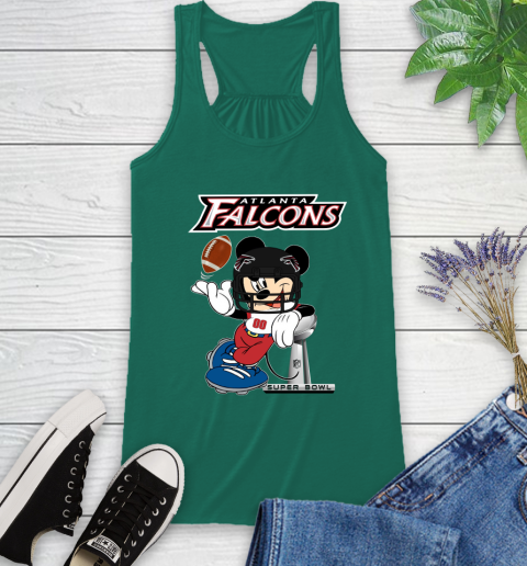 NFL Atlanta Falcons Mickey Mouse Disney Super Bowl Football T Shirt Racerback Tank 7