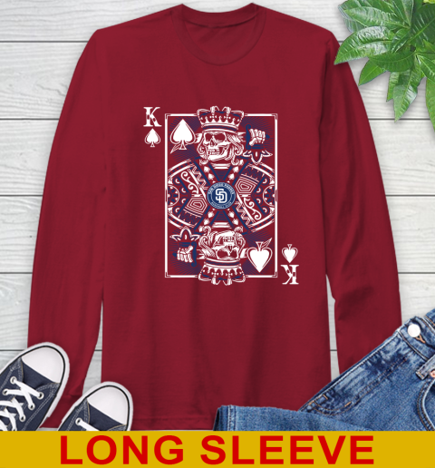 San Diego Padres MLB Baseball The King Of Spades Death Cards Shirt Long Sleeve T-Shirt 9