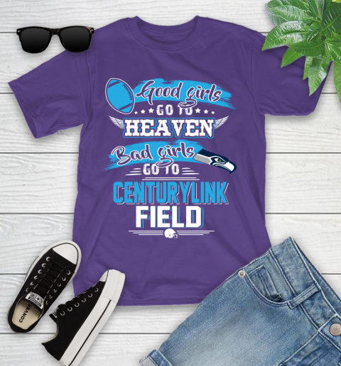 Seattle Seahawks NFL Bad Girls Go To Centurylink Field Shirt Youth T-Shirt 3