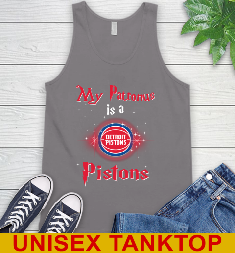 NBA Basketball Harry Potter My Patronus Is A Detroit Pistons Tank Top 6