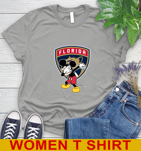 Florida Panthers NHL Hockey Dabbing Mickey Disney Sports Women's T-Shirt 11