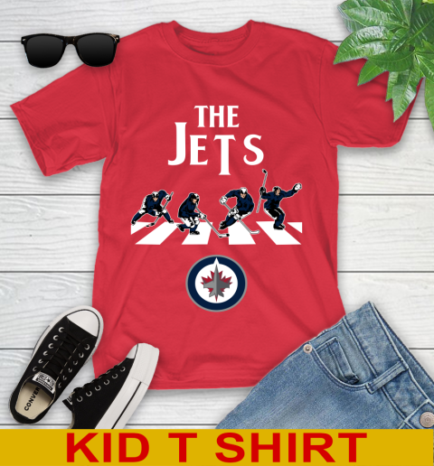 NHL Hockey Winnipeg Jets The Beatles Rock Band Shirt Youth T-Shirt 11