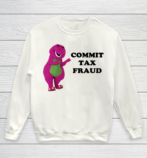 Commit Tax Fraud Funny Youth Sweatshirt