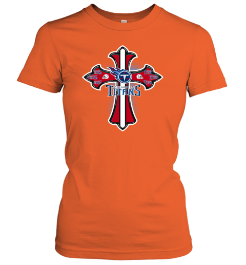 NFL Green Crusader Cross Tennessee Titans Women's T-Shirt - Rookbrand