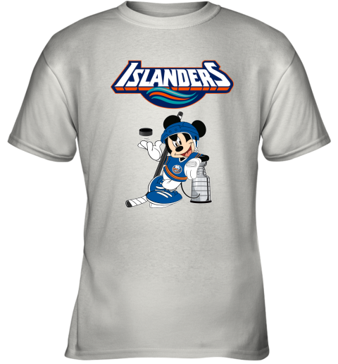 Mickey New York Islanders With The Stanley Cup Hockey NHL Youth T-Shirt