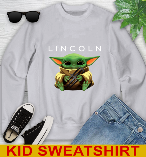 Star Wars Baby Yoda Hugs Lincoln Car Shirt 111